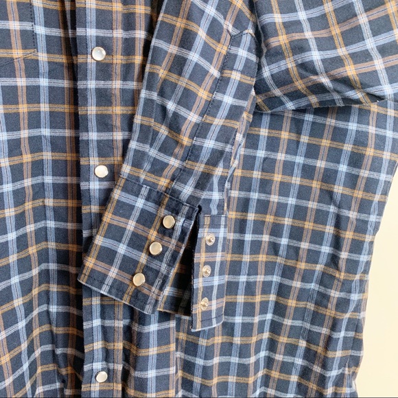 VTG Ely Cattleman Pearl Snap Button Up Mens Large Long Sleeve Cowboy Western - Picture 5 of 6